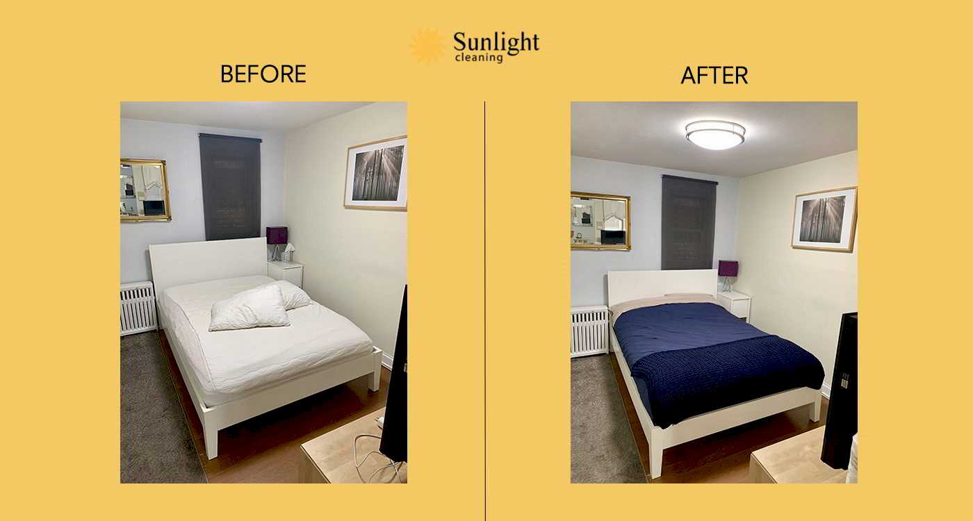 sunlight cleaning service before afterwork example series