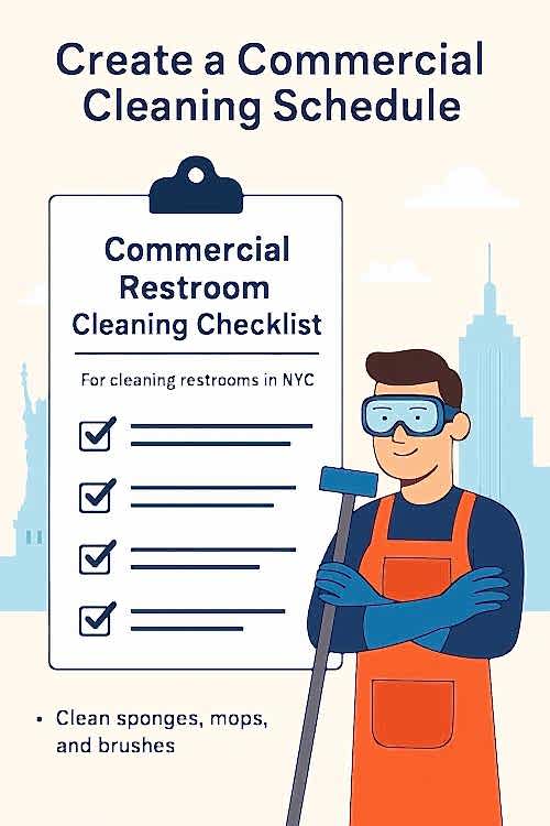 schedule restroom cleanup